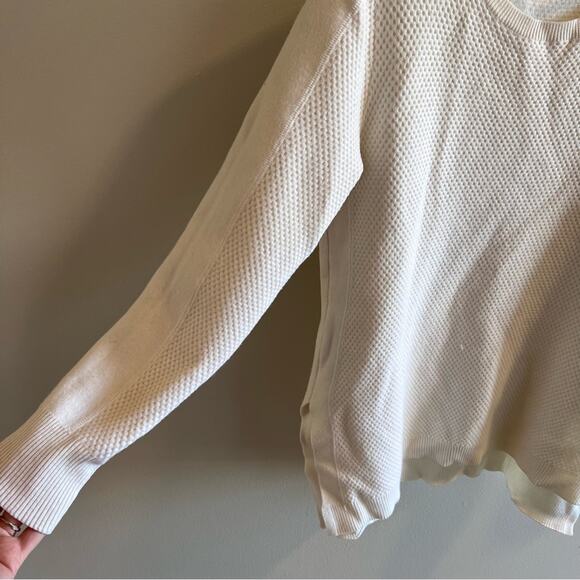 Athleta Cream Pullover Sweater Size S - Picture 6 of 10